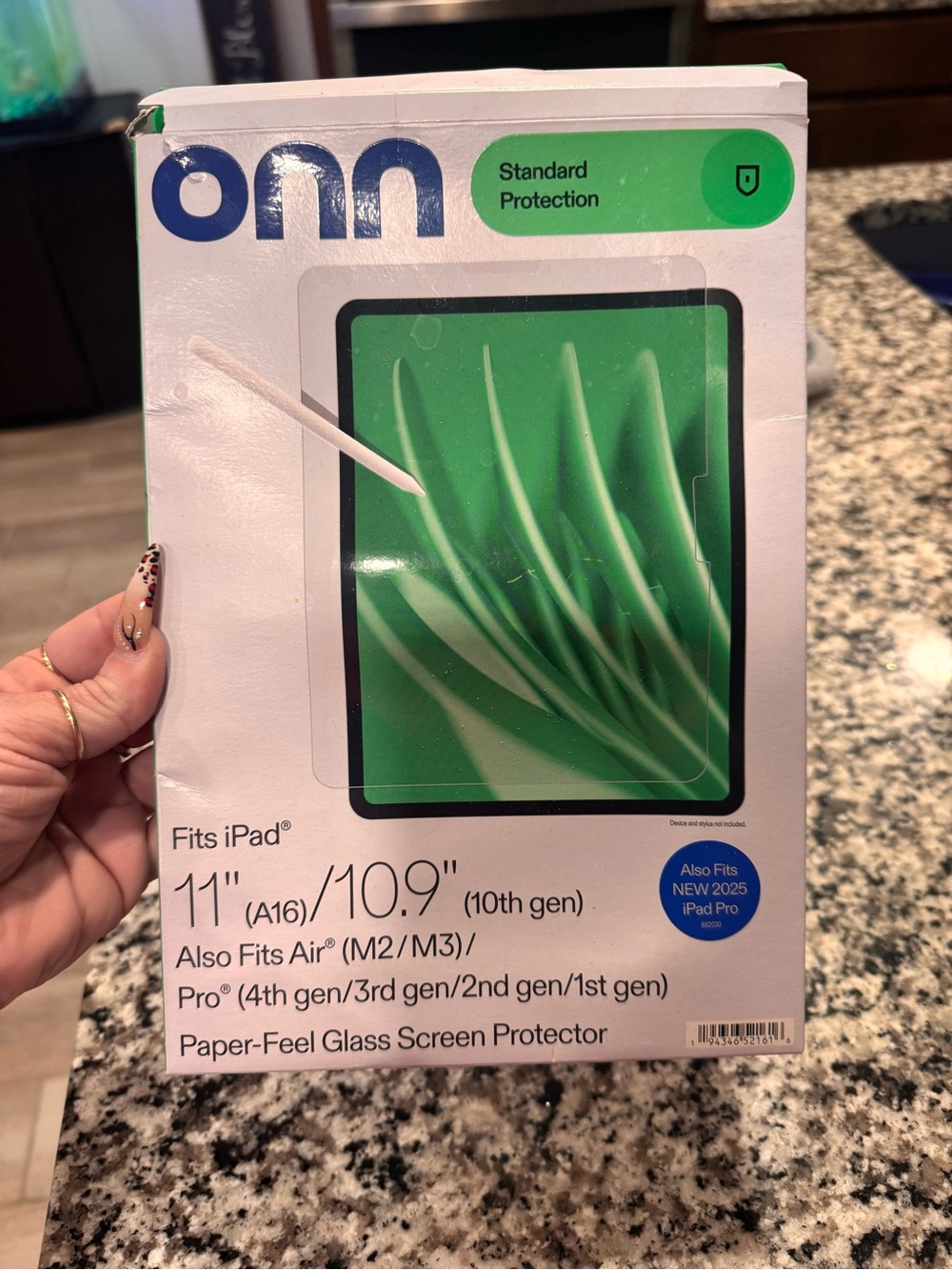 On Running Green Paper-Feel Glass Screen Protector for iPad 11"/10.9"
